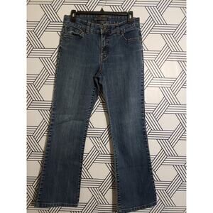 Womens Nine West Arielle Emb Boot Missy Jean sz 6